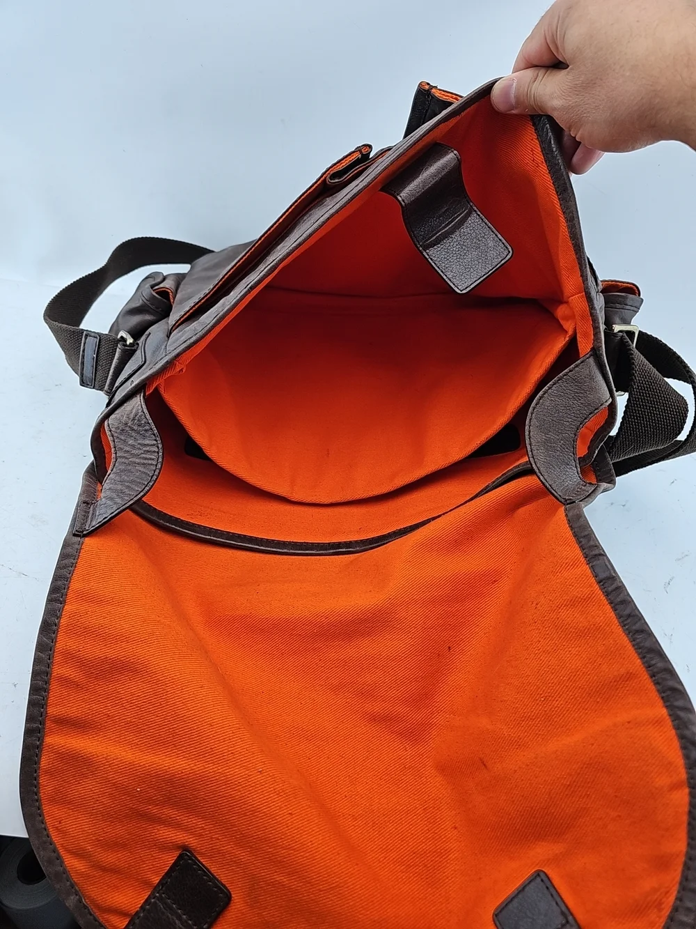 Cole Haan Leather Messenger Bag